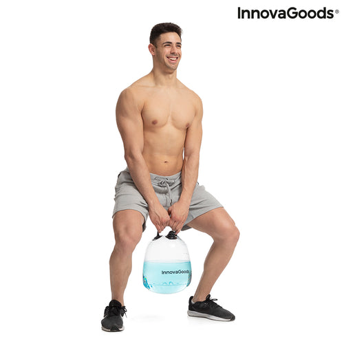 Kettlebell à remplir d'eau pour l'entraînement physique avec son Guide d'Exercices