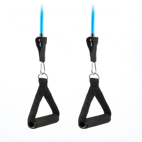 Lot de 5 bandes de résistance avec accessoires et guide d'exercices Rebainer