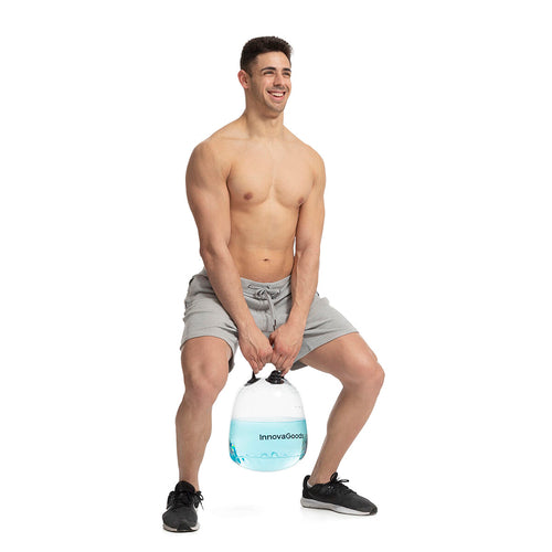 Kettlebell à remplir d'eau pour l'entraînement physique avec son Guide d'Exercices
